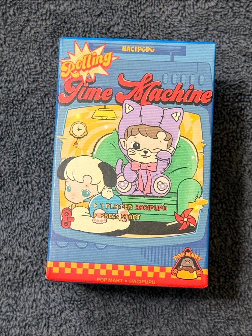Popmart Hacipupu Rolling Time Machine Collectible Box - Blue